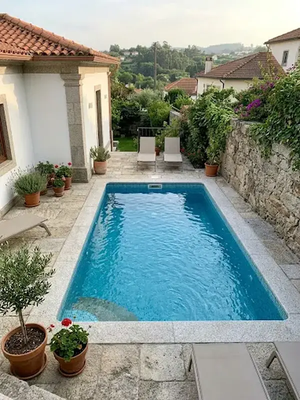 Piscina de moradia, depois